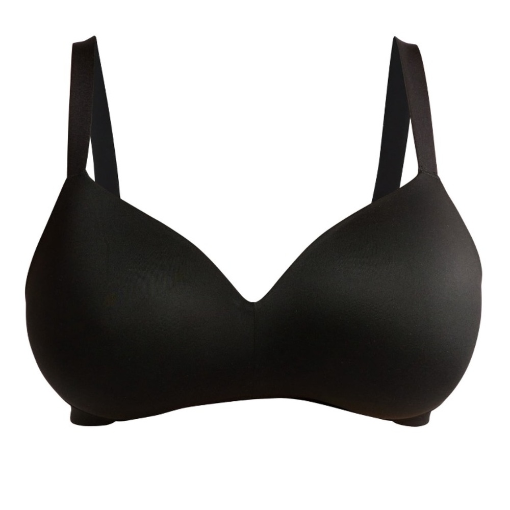 Joyspun Black Plus Brushed Micro Wireless Bra